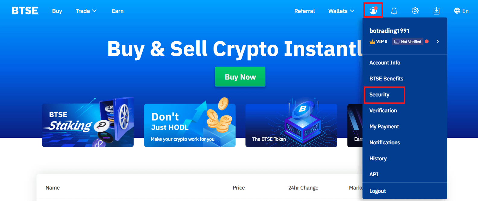 How to Login and Deposit in BTSE