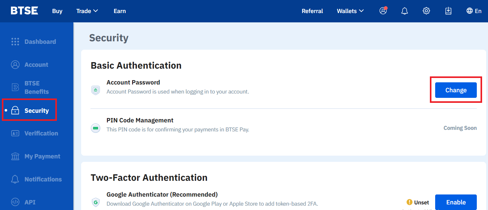 How to Login and Verify Account in BTSE
